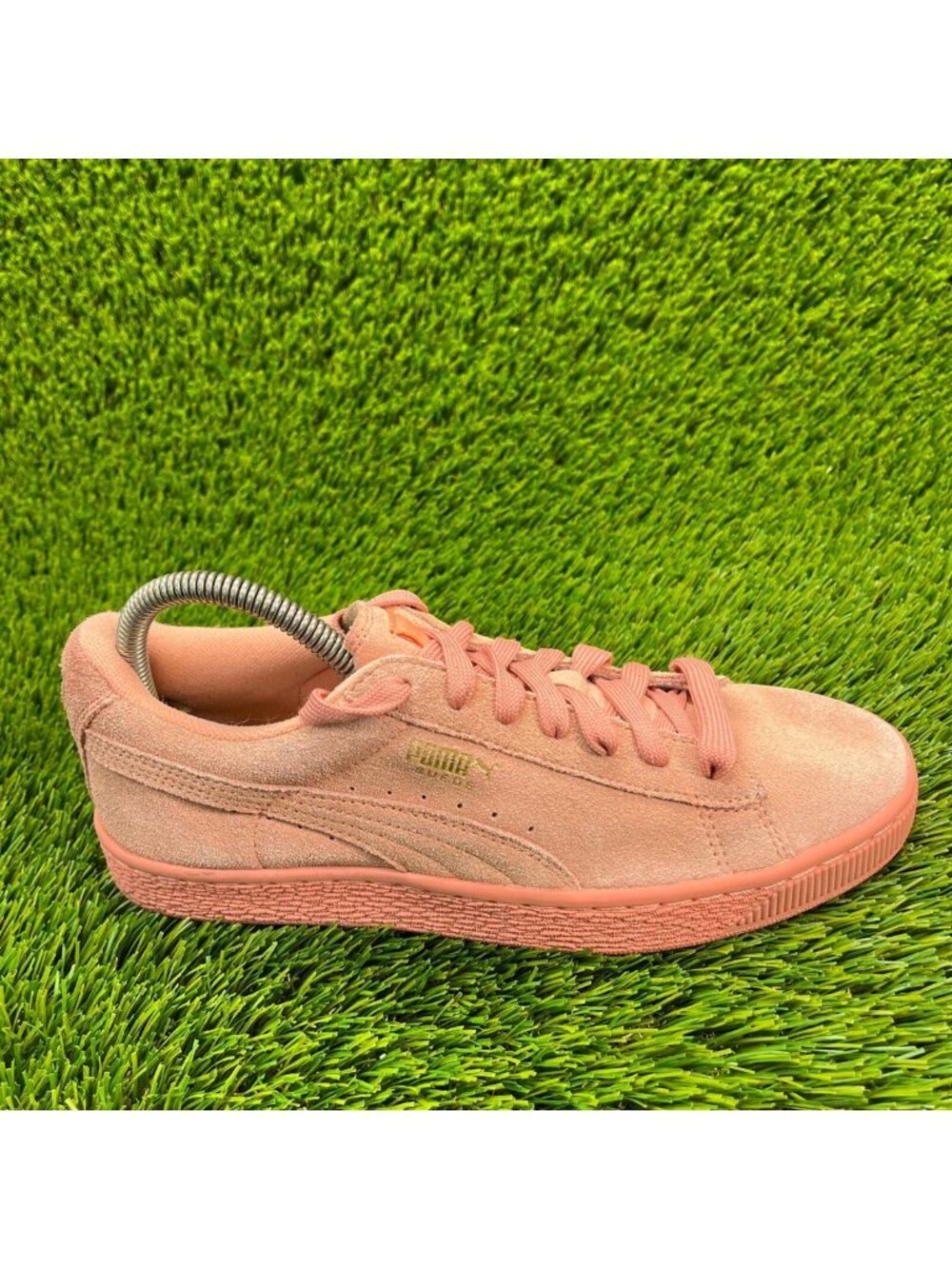 Puma Suede Dessert Flower Classic Girls Size 7C Pink Athletic Shoes Sneakers